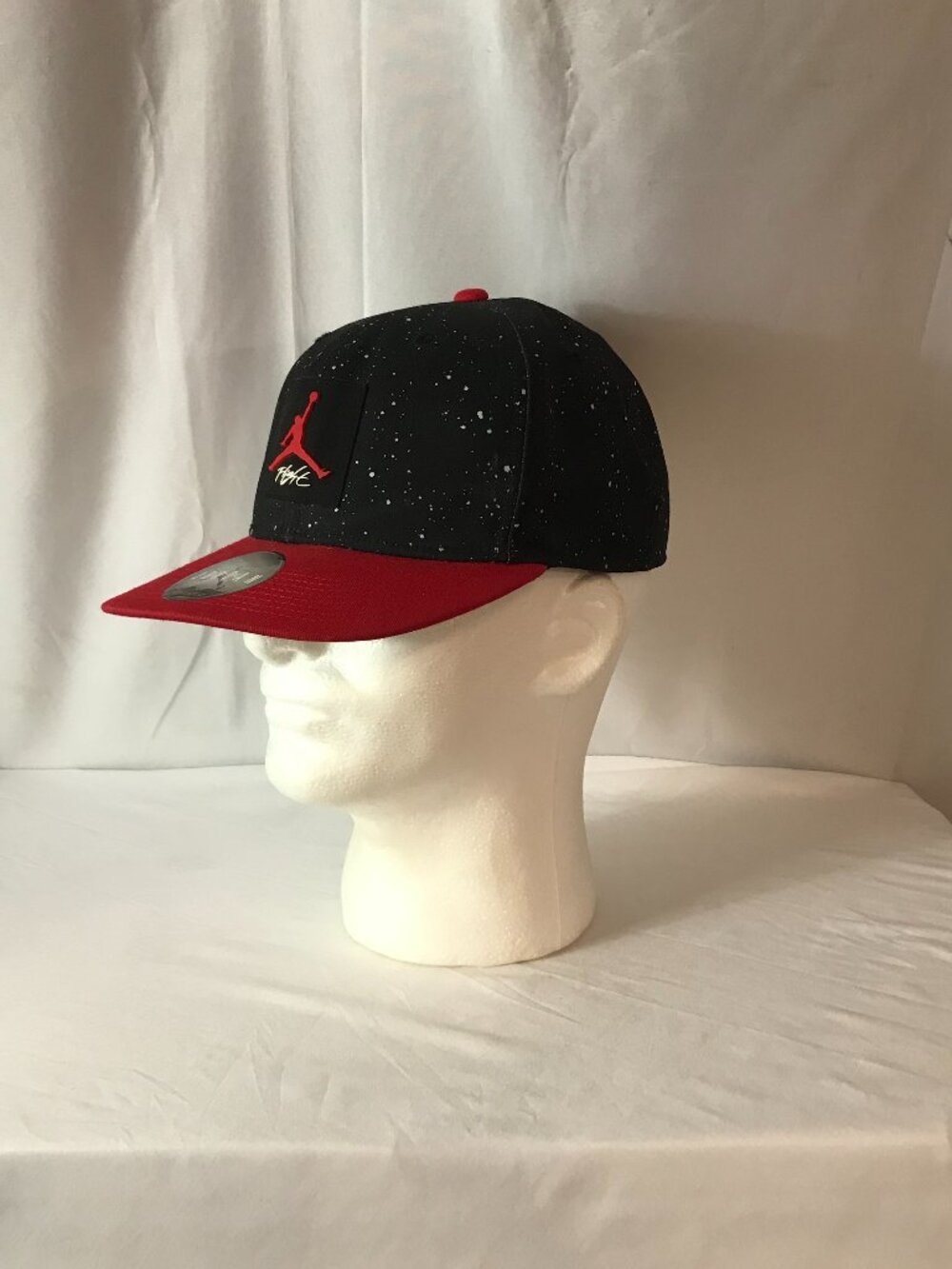 Jordan FLIGHT Three Tone Flat Bill Adjustable Back Athletic Sport Cut Cap/Hat